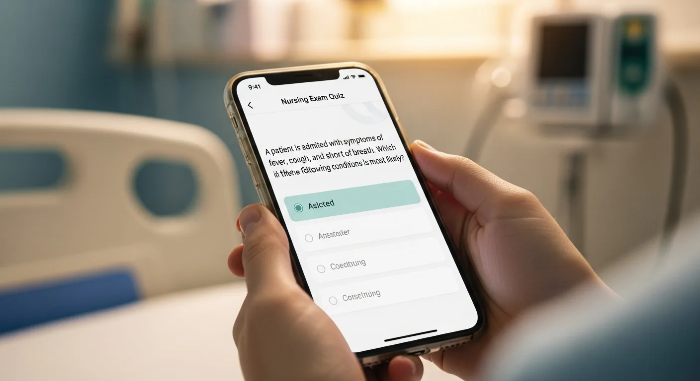 Aplikasi simulasi CBT UKOM di smartphone untuk latihan soal keperawatan