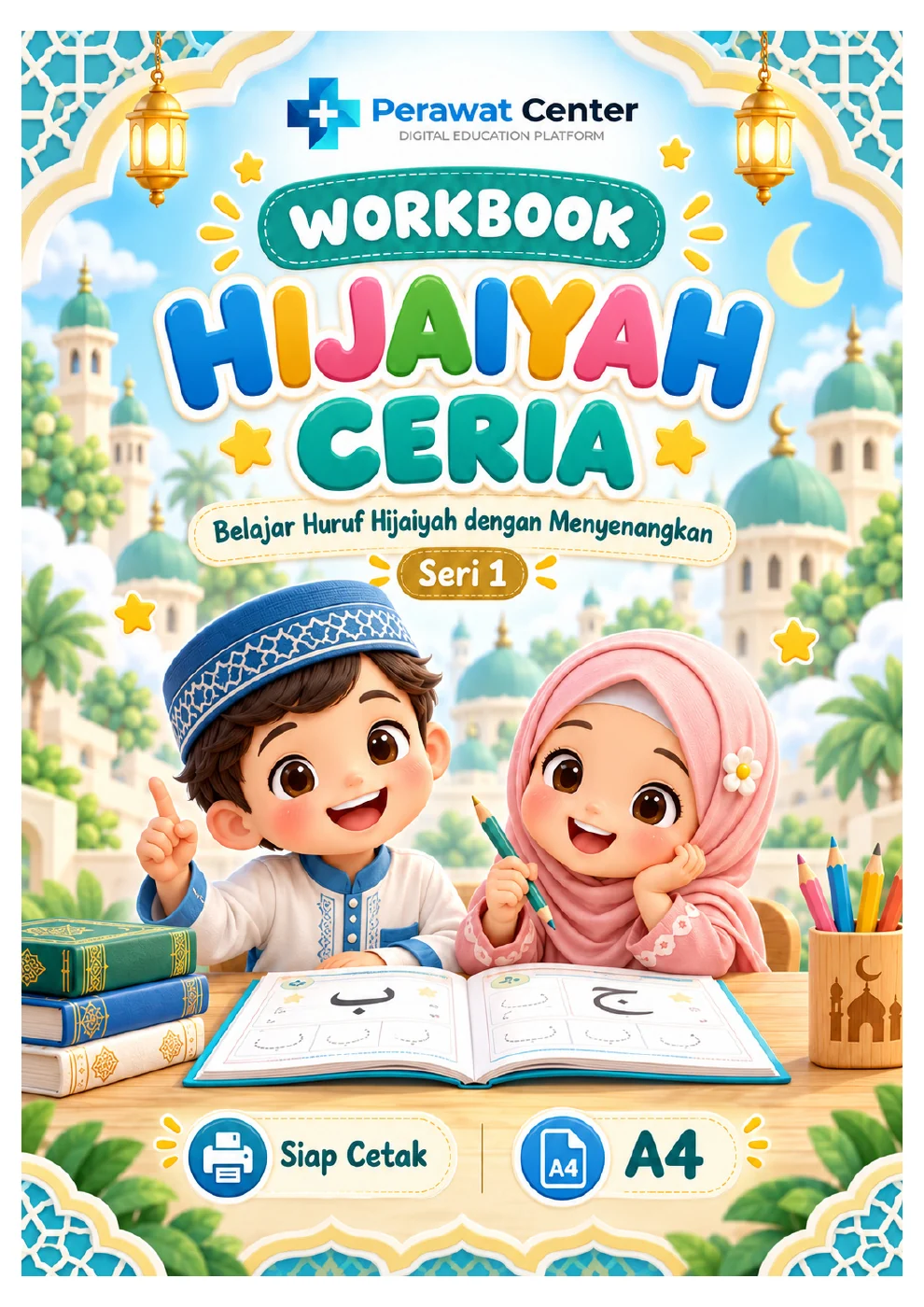 Sampul Workbook Hijaiyah Ceria: Seri 1